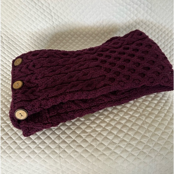 ♥️Irish Aran Sweater Market Merino Wool Snood Infinity Scarf - Picture 3 of 11